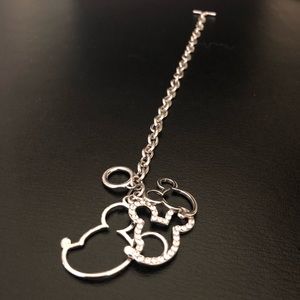 💎Mickey Mouse Triple Charm Toggle Bracelet